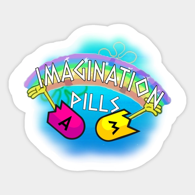 Imagination-pills Sticker by BigRayou